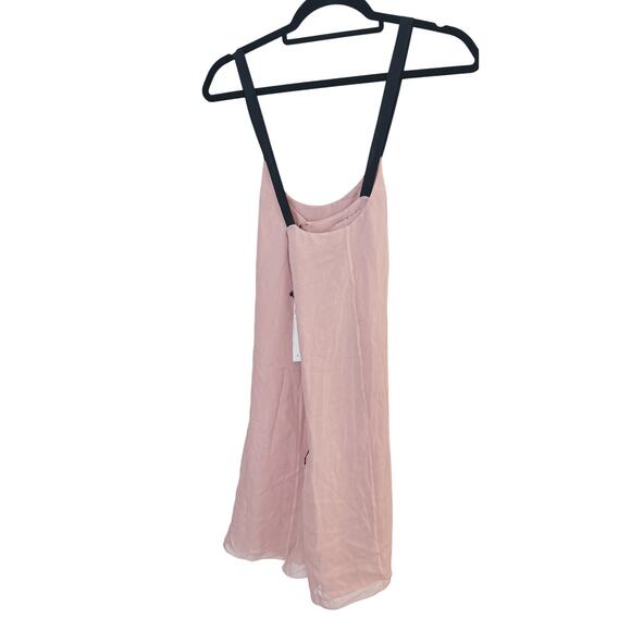 NWT Susana Monaco Pink Sleeveless Fringe Mini Dress 4 Coquette 70s Gatsby Swing - Picture 3 of 7